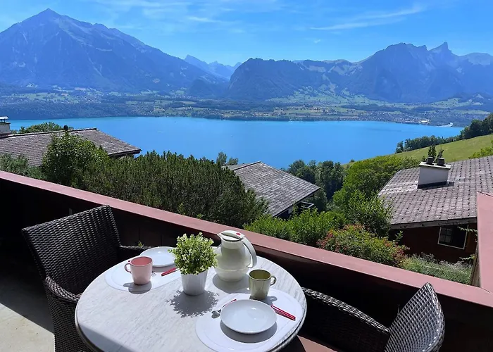 Apartamento Concierge With Scenic Views And Long By Swisshut Sigriswil